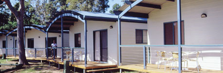 Riverview cabins at Edgewater Holiday Park